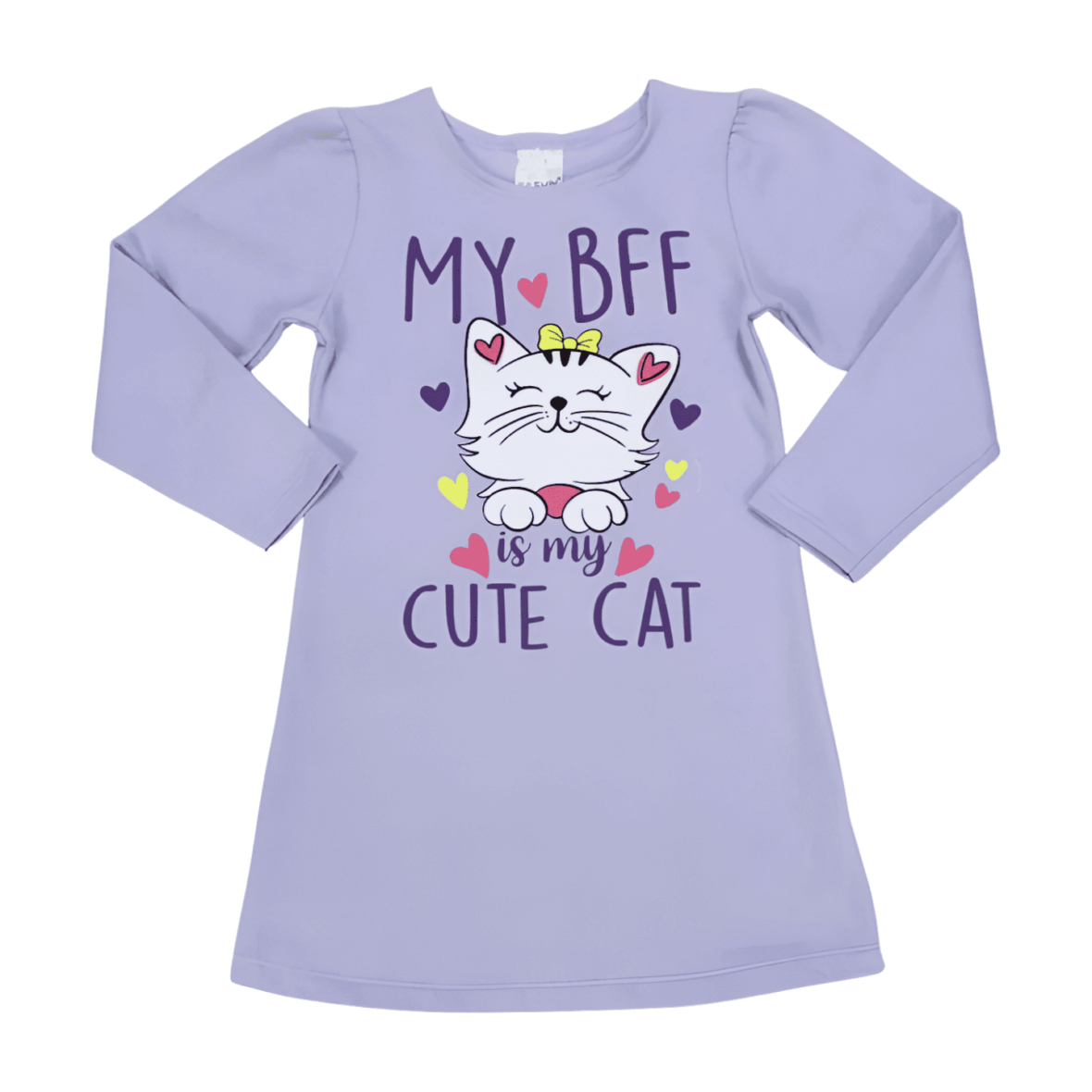 Vestido Manga Longa Moletom Gata 2606 – Be Fun